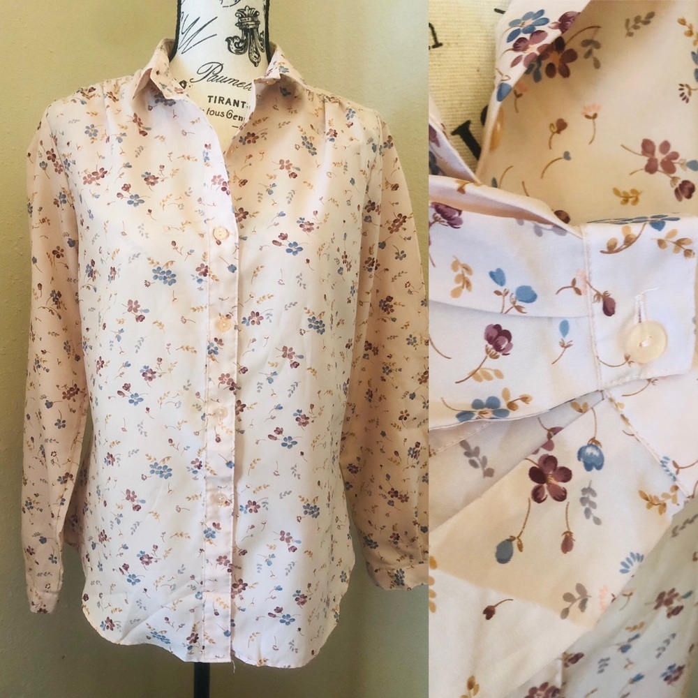 80’s Vintage Blouse, Vintage Fashion, Size M